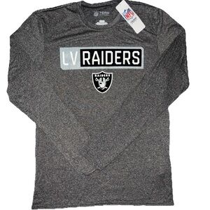 Las Vegas Raiders NFL Team Apparel Long Sleeve T Shirt Men’s Sz Small NWT